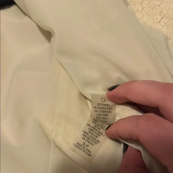 Elie Tahari Tweed Cream Women's Blazer Jacket - Picture 6 of 7